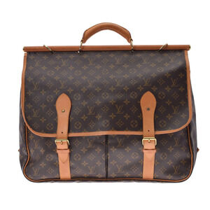 Louis Vuitton Monogram Sac Chasse Brown Canvas Boston Bag